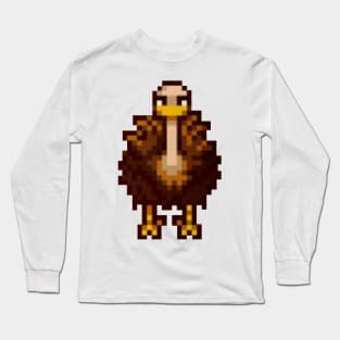 Stardew Valley Ostrich (Front) Long Sleeve T-Shirt